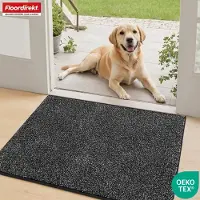 Floordirekt Schoonloopmat Nasa - Zachte & Waterabsorberende Deurmat - Antraciet 86 x 150 cm - Voor Binnen & Buiten - Antislip Onderzijde - Verkrijgbaar in 5 Kleuren & 8 Maten