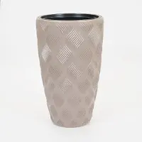 Vita bloempot Flow Slim 30 taupe