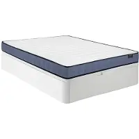 Vente-unique Set 140 x 190 cm wit kofferbed + pocketveringmatras dikte 19cm - DAYNI van YSMÉE