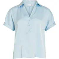 Vila Blouse 'VIENNA RAVENNA' lichtblauw