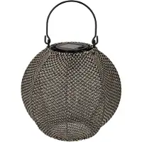 Jens Living Solar Lantaarn Indy Taupe/Zwart
