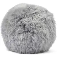 Natures Collection Sheepskin House - Angeliet Kussen - Rond - Langharige Schapenvacht - D35cm