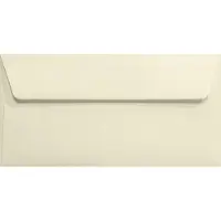 Netuno Gefactureerde crème enveloppen DL - 110 x 220 mm - 25 stuks - HK zelfklevend met plakstrip - 120 gram - Aster Laid -