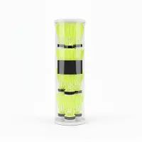 Kajal Set van 10 groene badmintonshuttles - Duurzame en slijtvaste badmintonshuttles voor binnen- en buitengebruik | Ideaal voor beginners, training en recreatief spelen, inclusief kajalsticker.