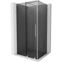 Mexen Velar schuifdouchecabine 120 x 110 , grafiet, geborsteld nikkel - 871-120-110-41-97