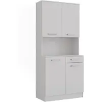 Vicco Raul Keukenbuffet – 83.6 x 188.5 cm met 4 deuren & 1 lade Wit