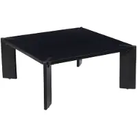 Sweeek - Vierkante salontafel in massief hout 80cm - reva