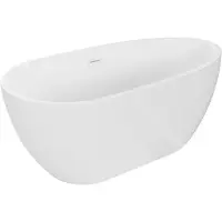 Mexen Eos vrijstaande badkuip 170 x 75 , wit, witte overloop - 52471707500-20