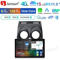 Junsun Android 15 Autoradio Geschikt voor Nissan Qashqai J10 (2007-2016), 6GB+128GB, Draadloze CarPlay, DAB+, GPS-Navigatie, Bluetooth, 11.5-inch Touchscreen, 4G-LTE, DSP, Octa-core processor,2K IPS
