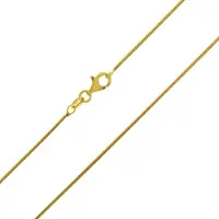 Cavill - Vergulde Zilveren Slangenketting - 925 Sterling Zilver - 45 cm - Elegant, Lichtgewicht, Tijdloos - Dames Sieraad