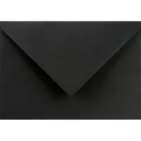 Netuno Gladde zwarte enveloppen A5 - 162 x 229 mm - C5 - 20 stuks - NK natgelijmde - 120 gram - Burano -