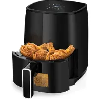 Aura Mini airfryer - Airfryer - Airfryer klein - Zwart - ‎25cm x 30cm x 35cm