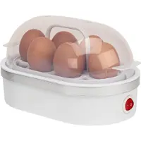 Aura Eierkoker electrisch - Eierkoker - Eierkoker met timer - Wit - ‎12cm x 22cm x 14cm