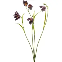 Emerald - Kunstbloem Kievitsbloem 52cm bordeauxrood - Kunstplant voor binnen