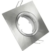 ABC-led Vierkante kantelbare inbouwspot – GU10 – mat nikkel