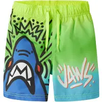 Name it Zwemshorts 'NKMMagnus Jaws' blauw / limoen / lichtgroen / zwart