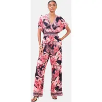 Lipsy Jumpsuit indigo / rosa / lichtroze