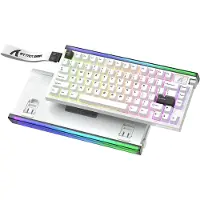 Attack Shark R85HE Magnetisch Gaming Toetsenbord - Hall Effect Rapid Trigger 0,01mm - 8000Hz - RGB - 82 Toetsen - Gaming Keyboard - Wit