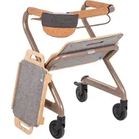 SALJOL Indoor – Binnenhuis Rollator En Trippelstoel WR50 - Champagne - Aanbevolen voor lichaamslengte: 145–165 cm