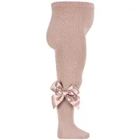 Condor Maillot Lurex/Glitter Satijnen Strik | 3329/1 | Old Rose/Roze (544) | 27-31 | maat 6