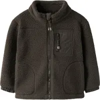 Name It Mini Fleece jas 'NMMMiller' chocoladebruin
