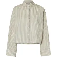 Selected Blouse 'SLFASTHA' donkerbeige / wit