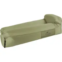 Naturehike Opblaasbare ligstoel, waterdichte opblaasbare bank met draagbare rugzak, opblaasbaar bed voor reizen, camping, zwembad (groen)