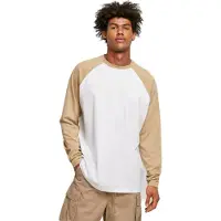 Urban Classics Organic Oversized Raglan T-shirt Met Lange Mouwen