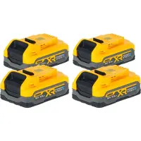 DeWalt DCBP 318 S4 accuset met 4x Powerstack-accu 18 V 3,5 Ah / 3500 mAh XR Li-Ion - met laadindicator