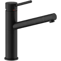 Doeco Royal Snow keukenkraan eenhendel mat zwart 7713