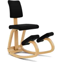 Varier Stokke Variable Plus Balansstoel Zwart/Lichtbruin Tonal