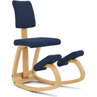 Varier Stokke Variable Plus Balansstoel Blauw/Lichtbruin Tonal