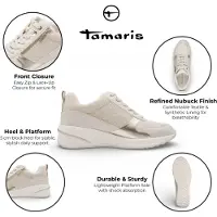 Tamaris Sneakers laag beige