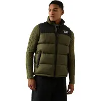 Reebok Heren Gewatteerd Gilet (Olijf)