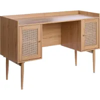 Beliani RATANA - Bureau - Lichtbruin - MDF