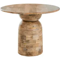 Beliani MURTLE - Eettafel - Lichtbruin - Mangohout