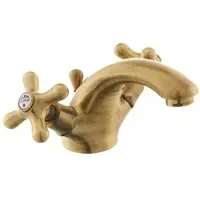 Paffoni Monobloc wastafelset Iris, bronzen kleur