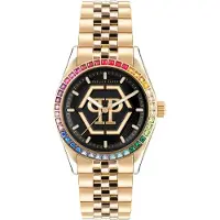 Philipp Plein Analoog horloge goud / groen / karmijnrood / zwart