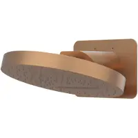 Ivy Aia Hoofddouche HALO Wandmodel Inc. Wandbeugel en Inbouwbox 32 cm Geborsteld Mat Koper PVD