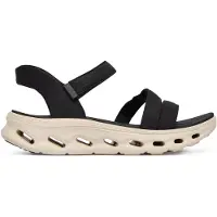 SKECHERS Slip-ins: Go Walk Glide Sandalen Zwart | Maat: 38