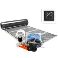 E-Heat Infrarood Folie Set 5 m² / 600 Watt Set met C16-thermostaat | Wit