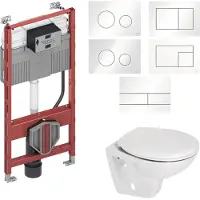 Boss & Wessing TECE Profil Toiletset set02 BWS Compact met TECE Drukplaat