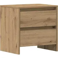 vidaXL Nachtkastje Artisan Eiken 45 x 34 x 44,5 cm Bewerkt hout