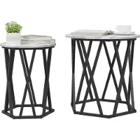 vidaXL Salontafel 2 st Grijs Sonoma 50 x 50 x 50 cm