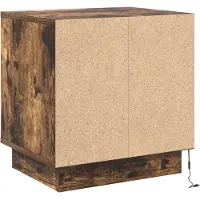 vidaXL Nachtkastje Rook Eiken 44 x 34,5 x 45 cm Bewerkt hout