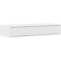 vidaXL Bedlades Wit 80 x 36,5 x 16,5 cm Bewerkt hout