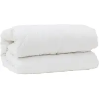 vidaXL Deken Set met kussen 3 st Wit Microvezel
