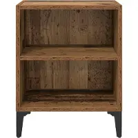 vidaXL Nachtkastje Oudhout 40 x 30 x 50 cm Bewerkt hout