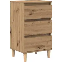 vidaXL Nachtkastje Artisan Eiken 40 x 35 x 70 cm Bewerkt hout