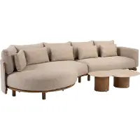 4 Seasons Outdoor Sofie Safina modulaire chaise longue loungeset 4 delig keramiek amber